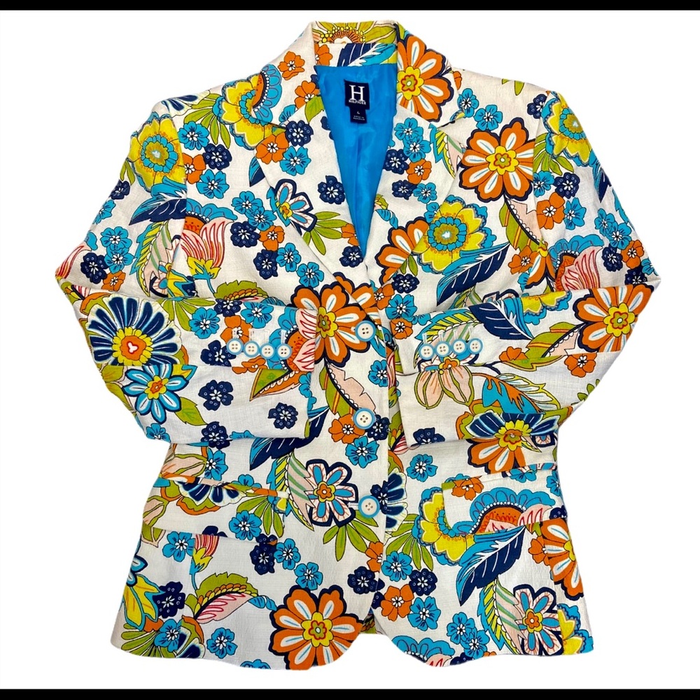 Y2K Tommy Hilfiger Retro Floral Print Blazer 4